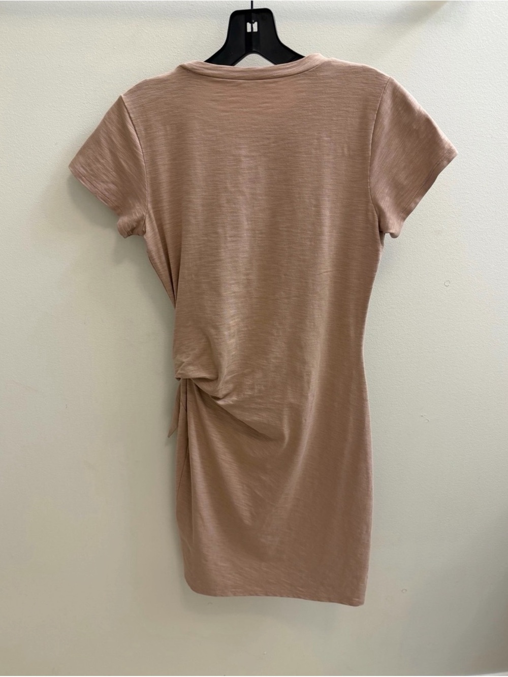 Express Short-Sleeve Tie-Front Knot Mini Dress Tan and Blue XXS BUNDLE OF 2 - Picture 10 of 10
